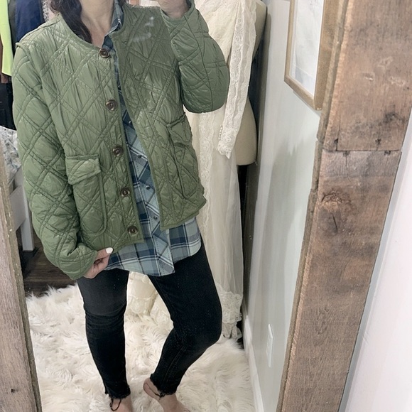 Time and Tru Green Puffer Jacket size XLarge - Picture 1 of 6